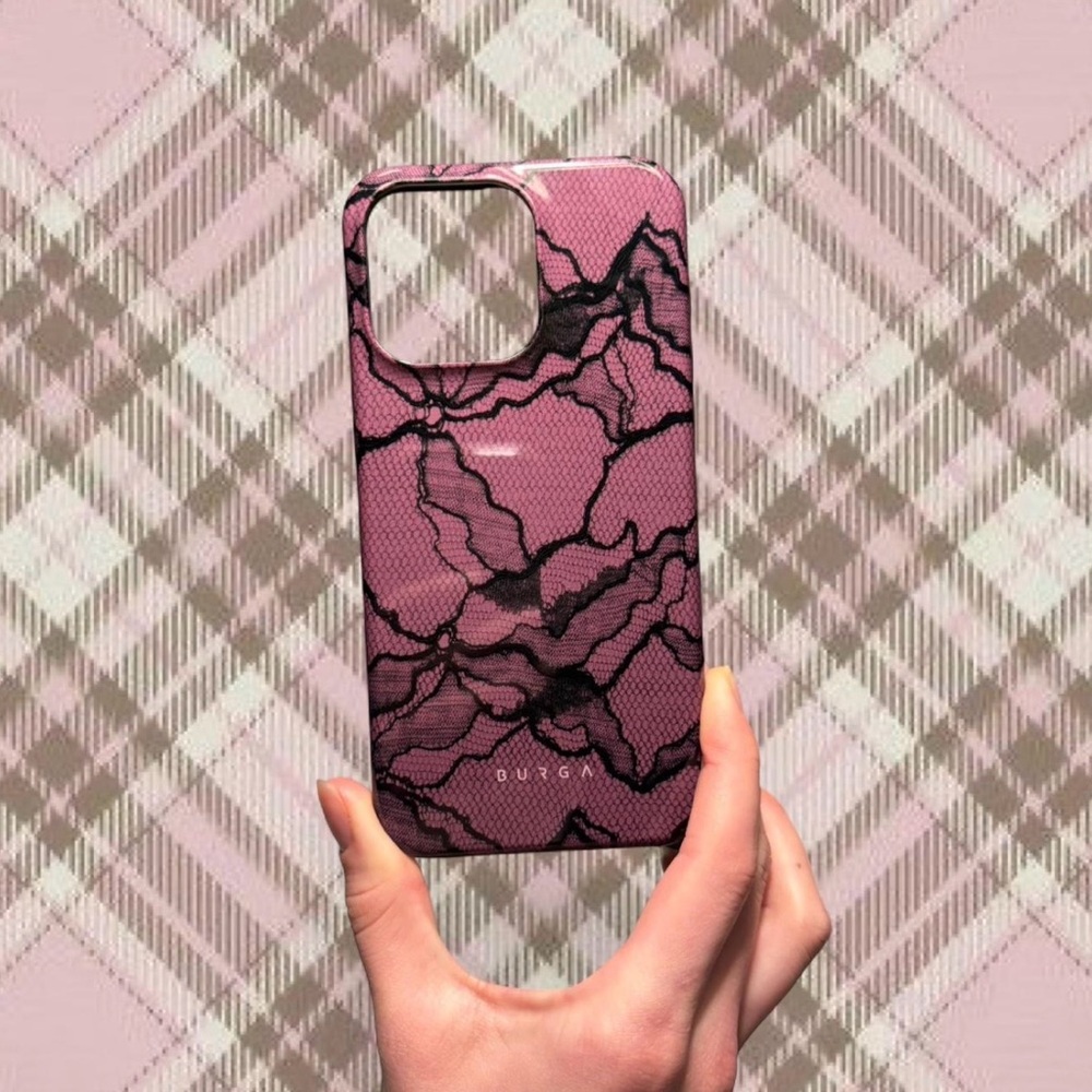 Burga Purple and Black Lace Phone Case